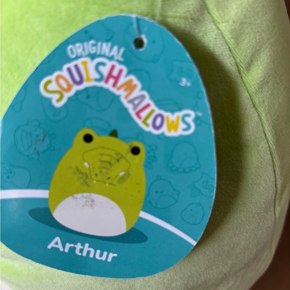 Squishmallows Lime Green and White Plush - Picture 3 of 3